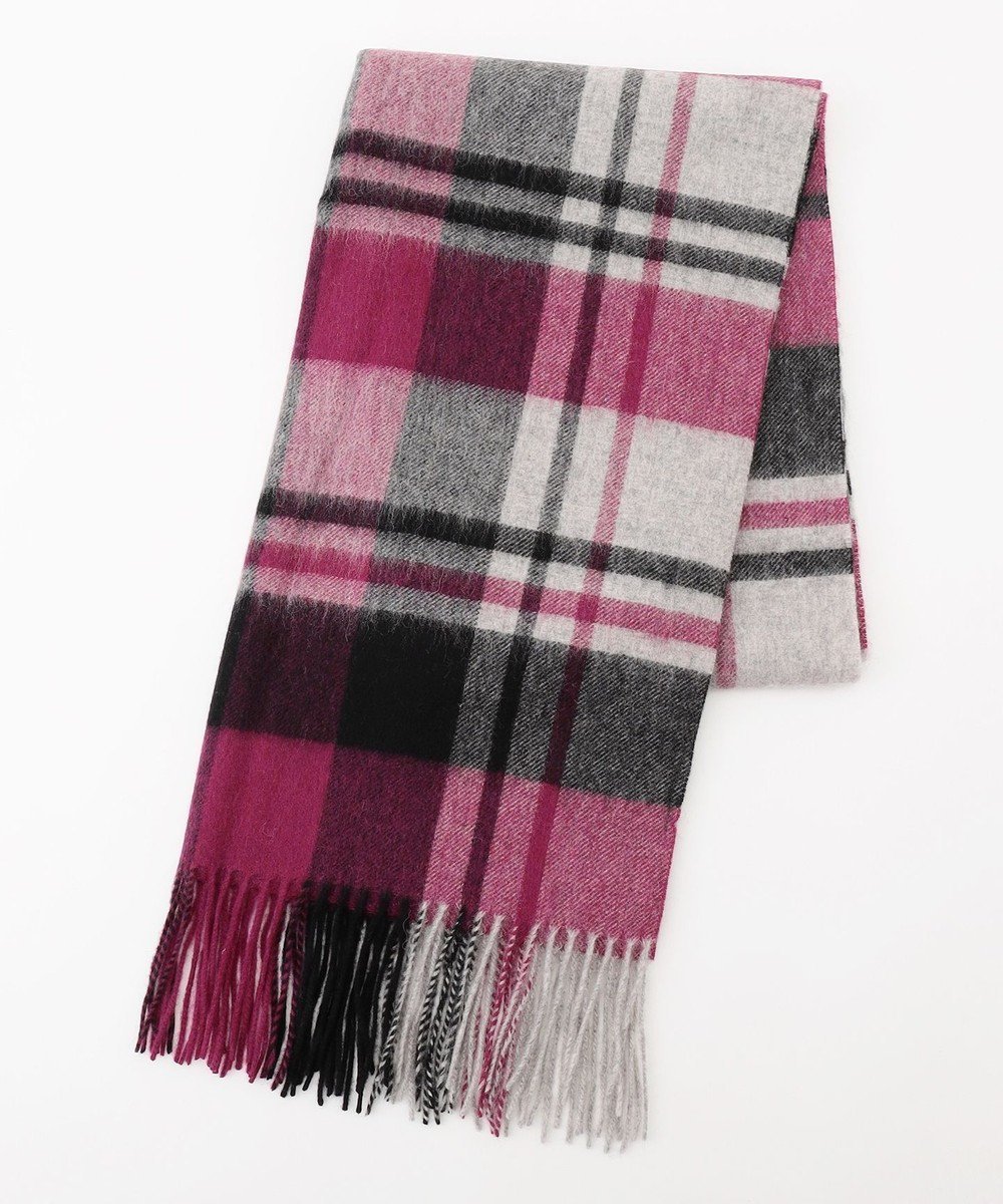 【エニー/ANY】のウールストール インテリア・キッズ・メンズ・レディースファッション・服の通販 founy(ファニー) 　ファッション　Fashion　レディースファッション　Fashion for Women　ストール　Soft & Warm Scarves　マフラー・スヌード / 冬小物の定番　Scarves & Mufflers　おすすめ　Recommended / Our Picks　ギフト プレゼント　Gift / Present　ストール　Stole, Wrap　スヌード　Snood, Infinity Scarf　チェック　Check, Plaid, Tartan　マフラー　Scarf, Muffler　ワンポイント　One Point, Statement Accent　再入荷　Restock / Back in Stock　A/W・秋冬　Autumn/Winter　ピンク系|ID: prp329100004547751 ipo3291000000033714935