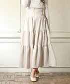 【グリーンパークス/Green Parks】の・ELENCARE DUE リネンライクティアードスカート Ivory|ID: prp329100004547752 ipo3291000000032526310