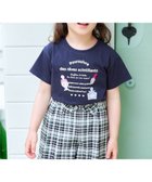 【エニファム/any FAM / KIDS】のひんやりクール ロゴTシャツ ネイビー|ID: prp329100004547756 ipo3291000000032138465