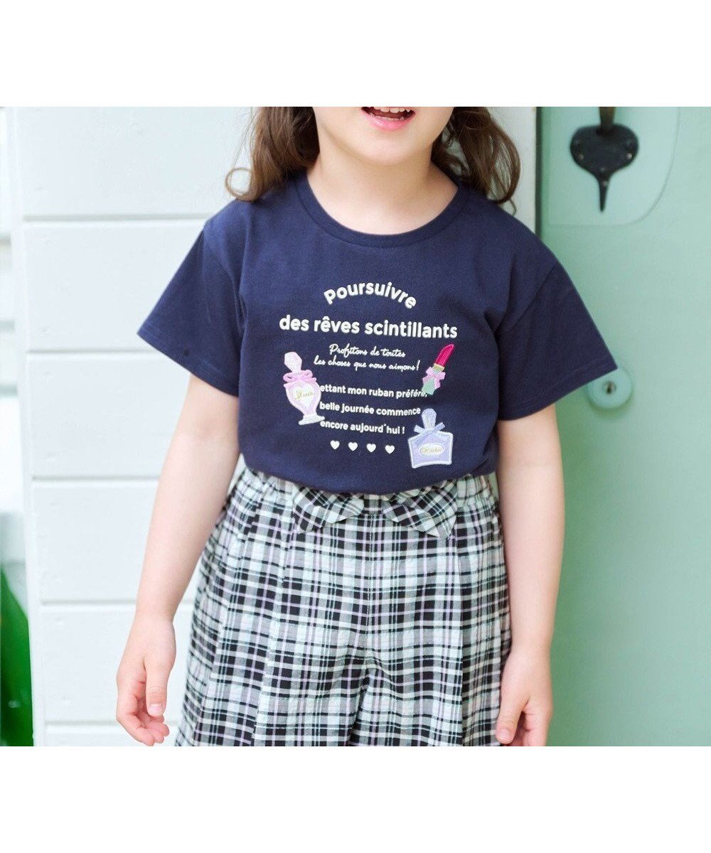 【エニファム/any FAM / KIDS】のひんやりクール ロゴTシャツ インテリア・キッズ・メンズ・レディースファッション・服の通販 founy(ファニー) 　ファッション　Fashion　キッズファッション　KIDS　トップス・カットソー　Tops/Tees/Kids　春　Spring　カットソー　Cut And Sew　クール　Cool　フロント　Front　プリント　Print　ポケット　Pocket　S/S・春夏　Ss・Spring/Summer　NEW・新作・新着・新入荷　New Arrivals　夏　Summer　ネイビー|ID: prp329100004547756 ipo3291000000032138465