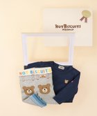 【ミキハウスホットビスケッツ/MIKI HOUSE HOT BISCUITS / KIDS】の長袖Tシャツ&8分丈スパッツギフトセット【BOX付き】 紺|ID: prp329100004547768 ipo3291000000032138527