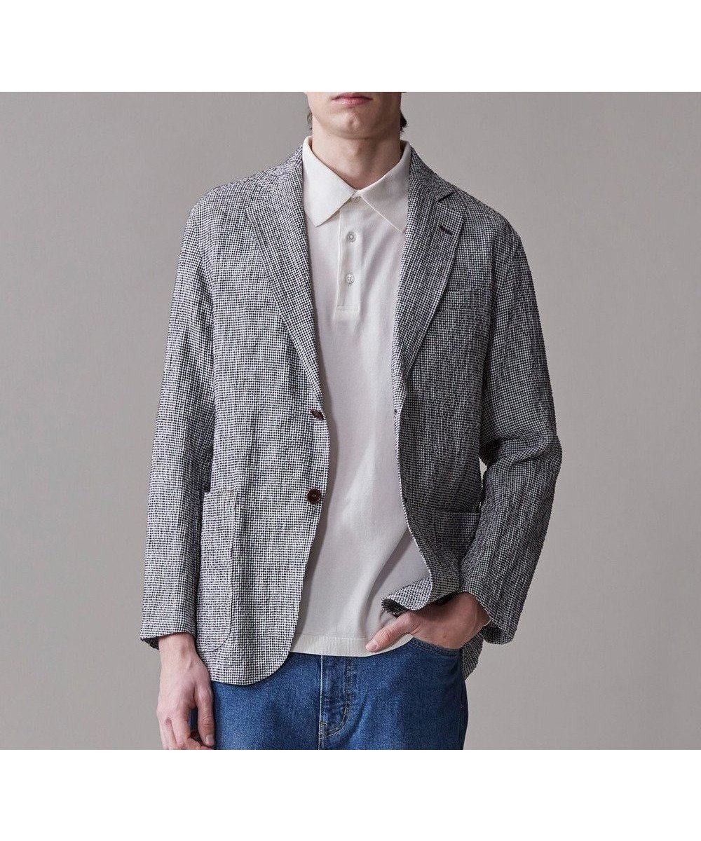 【ジェイ プレス/J.PRESS / MEN】のリネン×シアサッカーの清涼感【高通気性】ストレッチリネンシアサッカー ジャケット インテリア・キッズ・メンズ・レディースファッション・服の通販 founy(ファニー) 　ファッション　Fashion　メンズファッション　Fashion for Men　アウター　Men's Coats Outerwear　テーラードジャケット　Tailored Jackets & Blazers　インナー　Innerwear　春　Spring　サマー　Summer, Summer Style　ジャケット　Jacket, Outerwear　ストレッチ　Stretch, Stretchy Fabric　ポロシャツ　Polo Shirt, Collared Tee　半袖　Short Sleeve, Half Sleeve　ミックス　Mix, Mixed Style　リネン　Linen, Linen Fabric　リラックス　Relax, Relaxed Fit　S/S・春夏　SS, Spring/Summer, Warm Season　おすすめ　Recommended / Our Picks　夏　Summer　ブラウン系3|ID: prp329100004547769 ipo3291000000032649584