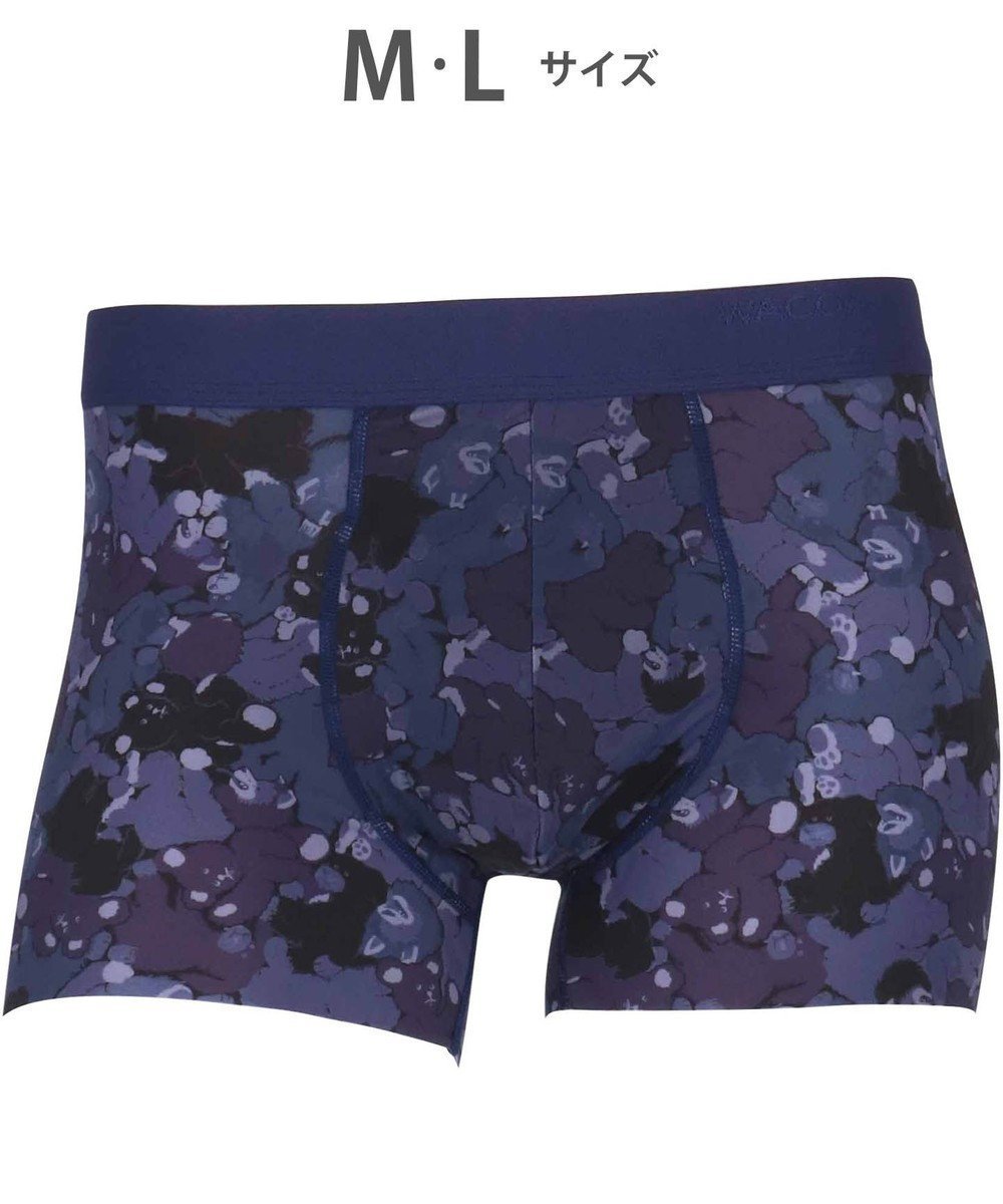 【ワコール/Wacoal / MEN】のWACOAL MEN ボクサーパンツ 【気持ちいいパンツ】 動いてもズレにくい フロントの安定性・快適性 前閉じ 下着 メンズ WT3439 /ワコールメン インテリア・キッズ・メンズ・レディースファッション・服の通販 founy(ファニー) 　ファッション　Fashion　メンズファッション　MEN　ボトムス　Bottoms/Men　アンダー　Under　カッティング　Cutting　抗菌　Antibacterial　ストレッチ　Stretch　トレンド　Trend　なめらか　Smooth　フィット　Fit　フロント　Front　プリント　Print　ベーシック　Basic　メンズ　Mens　再入荷　Restock/Back In Stock/Re Arrival　グレイッシュブルー|ID: prp329100004547771 ipo3291000000032257880