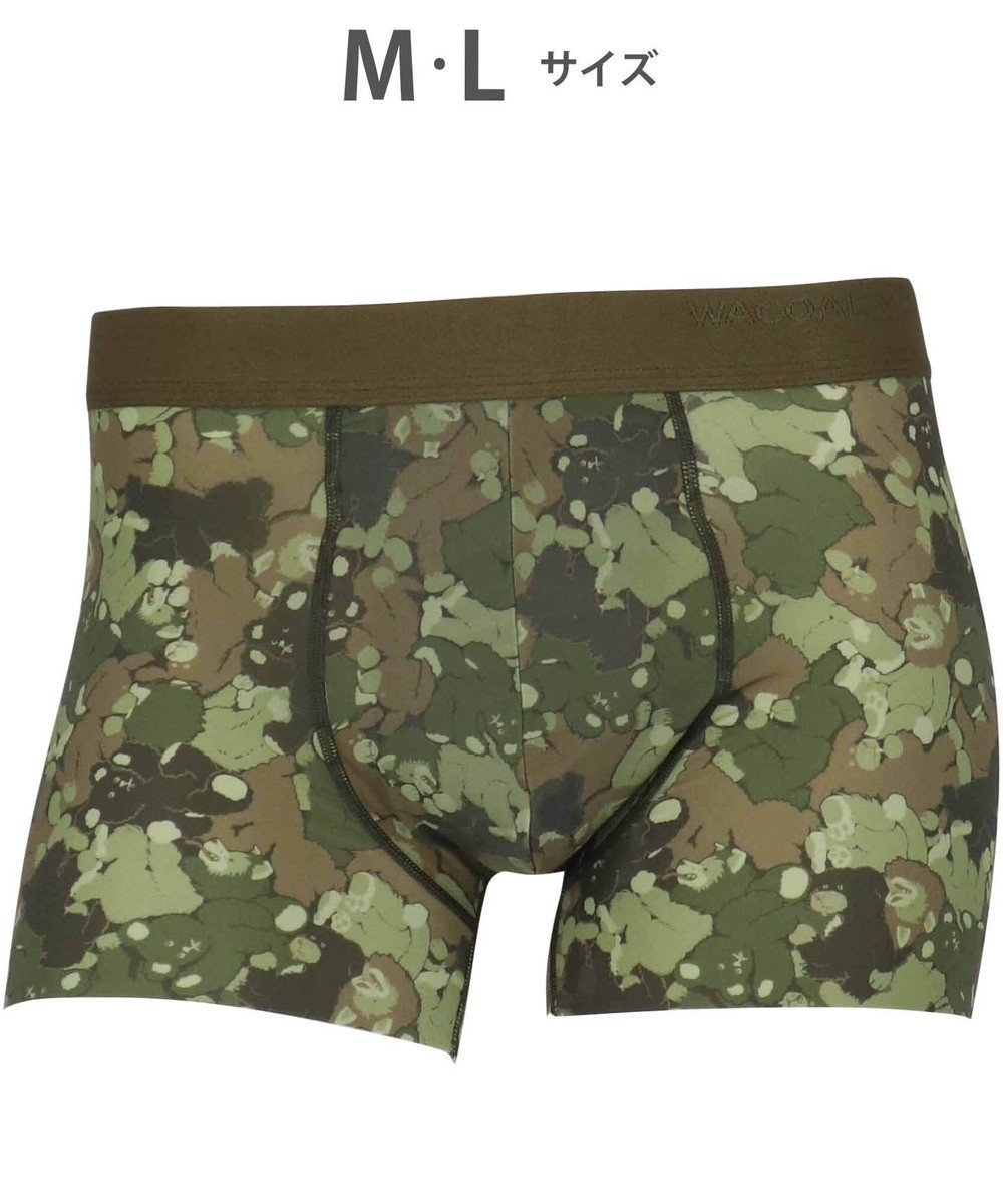 【ワコール/Wacoal / MEN】のWACOAL MEN ボクサーパンツ 【気持ちいいパンツ】 動いてもズレにくい フロントの安定性・快適性 前閉じ 下着 メンズ WT3439 /ワコールメン インテリア・キッズ・メンズ・レディースファッション・服の通販 founy(ファニー) 　ファッション　Fashion　メンズファッション　MEN　ボトムス　Bottoms/Men　アンダー　Under　カッティング　Cutting　抗菌　Antibacterial　ストレッチ　Stretch　トレンド　Trend　なめらか　Smooth　フィット　Fit　フロント　Front　プリント　Print　ベーシック　Basic　メンズ　Mens　再入荷　Restock/Back In Stock/Re Arrival　オリーブ|ID: prp329100004547771 ipo3291000000032257885