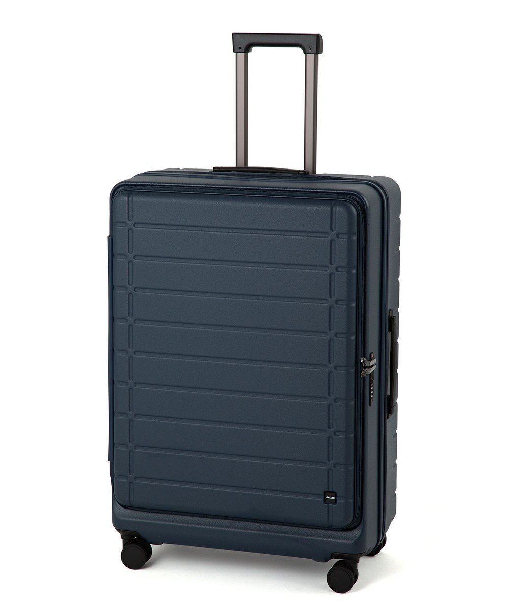 【エースバッグズアンドラゲッジ/ACE BAGS & LUGGAGE】のACE エスカレラ スーツケース 87L 完全フロントオープン 05653 エース インテリア・キッズ・メンズ・レディースファッション・服の通販 founy(ファニー) 　ファッション　Fashion　レディースファッション　WOMEN　スーツ　Suits　スタイリッシュ　Stylish　トレンド　Trend　フロント　Front　ポケット　Pocket　リュック　Ruck Sack　再入荷　Restock/Back In Stock/Re Arrival　おすすめ　Recommend　旅行　Travel　スーツケース キャリーケース　Suitcase　ネイビー|ID: prp329100004547772 ipo3291000000032138556