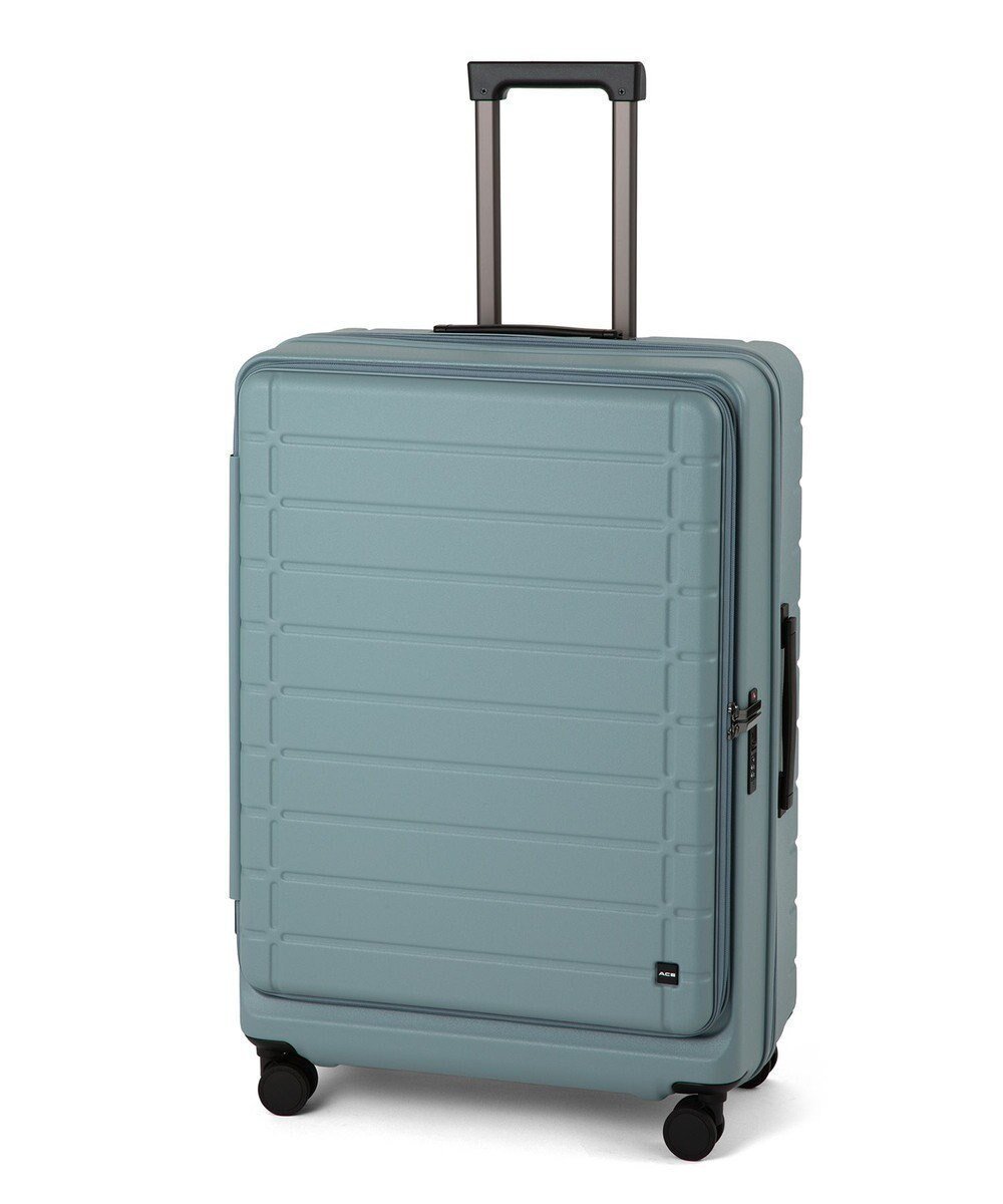 【エースバッグズアンドラゲッジ/ACE BAGS & LUGGAGE】のACE エスカレラ スーツケース 87L 完全フロントオープン 05653 エース インテリア・キッズ・メンズ・レディースファッション・服の通販 founy(ファニー) 　ファッション　Fashion　レディースファッション　WOMEN　スーツ　Suits　スタイリッシュ　Stylish　トレンド　Trend　フロント　Front　ポケット　Pocket　リュック　Ruck Sack　再入荷　Restock/Back In Stock/Re Arrival　おすすめ　Recommend　旅行　Travel　スーツケース キャリーケース　Suitcase　アッシュブルー|ID: prp329100004547772 ipo3291000000032138558