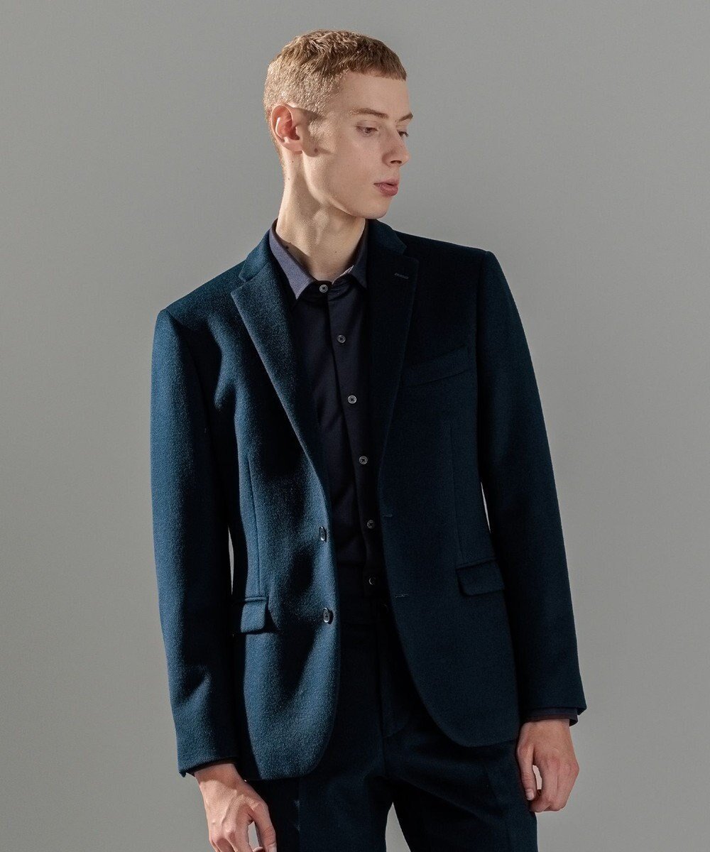 【ジョゼフ オム/JOSEPH HOMME / MEN】のグロッシーウール ジャケット インテリア・キッズ・メンズ・レディースファッション・服の通販 founy(ファニー) 　ファッション　Fashion　メンズファッション　Fashion for Men　アウター　Men's Coats Outerwear　テーラードジャケット　Tailored Jackets & Blazers　エレガント 上品　Elegant　シェイプ　Shape, Slim Fit　ジャケット　Jacket, Outerwear　セットアップ　Set-Up, Coordinated Outfit　センター　Center, Center Line　フラップ　Flap, Flap Pocket　ベーシック　Basic, Essential　ポケット　Pocket, Pocket Detail　メルトン　Melton, Heavy Wool　A/W・秋冬　Autumn/Winter　ネイビー系|ID: prp329100004547779 ipo3291000000033203766