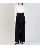 【23区/NIJYUSANKU】の【エステータ】コットンダブルクロス マーベルト ワイドパンツ 人気、トレンドファッション・服の通販 founy(ファニー) ファッション Fashion レディースファッション WOMEN パンツ Pants ベルト Belts 春 Spring 秋 Autumn/Fall シアー Sheer ジャケット Jacket フロント Front ベーシック Basic ワイド Wide S/S・春夏 Ss・Spring/Summer おすすめ Recommend 夏 Summer thumbnail ブラック系|ID: prp329100004547803 ipo3291000000032138819