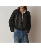 【グレース コンチネンタル/GRACE CONTINENTAL】のメッシュギャザーブルゾン ブラック|ID: prp329100004547808 ipo3291000000033076697