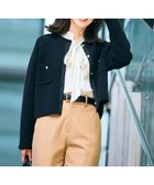 【23区/NIJYUSANKU】の【洗える】ミニブークレニット カーディガン ブラック系|ID: prp329100004547810 ipo3291000000034233875