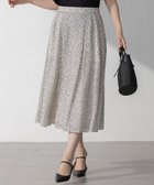 【23区/NIJYUSANKU】の【接触冷感/吸水速乾】ペインティングプリント スカート ベージュプリント|ID: prp329100004547828 ipo3291000000032663357