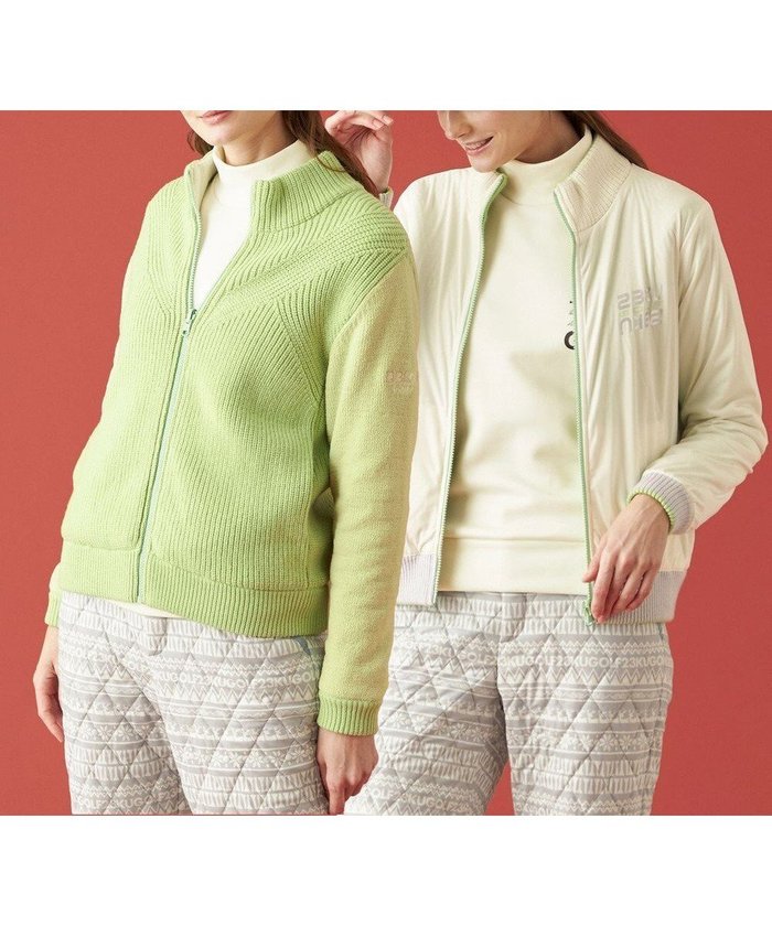 【23区 ゴルフ/NIJYUSANKU GOLF】の【WOMEN】 【リバーシブル 】ニット アウター インテリア・キッズ・メンズ・レディースファッション・服の通販 founy(ファニー) https://founy.com/ ファッション Fashion レディースファッション Fashion for Women アウター Coat / Outerwear Collection トップス・カットソー Cut & Sew Tops ニット Knit Tops & Sweaters 切替 Switching, Contrast Panel シンプル Simple, Minimal スポーティ Sporty, Casual Athletic セーター Sweater, Knitwear リバーシブル Reversible, Two-Sided A/W・秋冬 Autumn/Winter ゴルフ Golf |ID: prp329100004547829 ipo3291000000032771185