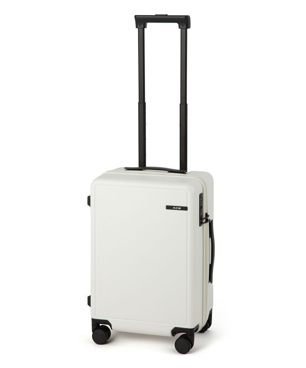 【エースバッグズアンドラゲッジ/ACE BAGS & LUGGAGE】のACE ベベル スーツケース 33L 機内持込 ドリンクホルダー 05681 エース インテリア・キッズ・メンズ・レディースファッション・服の通販 founy(ファニー) 　ファッション　Fashion　レディースファッション　WOMEN　スーツ　Suits　スクエア　Square　ブライト　Bright　ポケット　Pocket　ポーチ　Pouch　日傘　Parasol　メッシュ　Mesh　リュック　Ruck Sack　再入荷　Restock/Back In Stock/Re Arrival　旅行　Travel　スーツケース キャリーケース　Suitcase　ホワイト|ID: prp329100004547866 ipo3291000000032139261