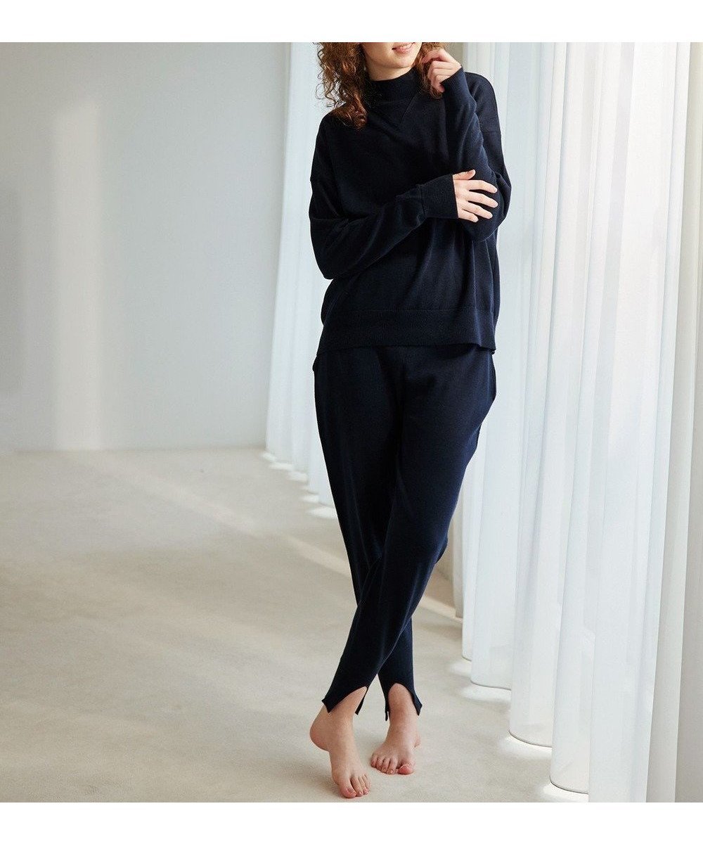 【ネテネ/NETENE】の【洗える】コンフィニットジョガーパンツ インテリア・キッズ・メンズ・レディースファッション・服の通販 founy(ファニー) 　ファッション　Fashion　レディースファッション　WOMEN　パンツ　Pants　洗える　Washable　スタイリッシュ　Stylish　ストレッチ　Stretch　スリット　Slit　A/W・秋冬　Aw・Autumn/Winter・Fw・Fall-Winter　S/S・春夏　Ss・Spring/Summer　再入荷　Restock/Back In Stock/Re Arrival　お家時間・ステイホーム　Home Time/Stay Home　夏　Summer　ディープシー|ID: prp329100004547877 ipo3291000000032139329