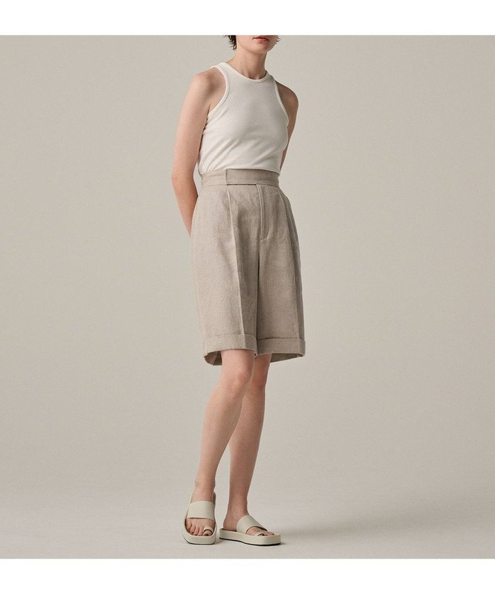 【アンクレイヴ/uncrave】のヘリンボーン リネン ショートパンツ(uncrave WHITE) インテリア・キッズ・メンズ・レディースファッション・服の通販 founy(ファニー) https://founy.com/ ファッション Fashion レディースファッション Ladies' Fashion Online パンツ Pants ハーフ / ショートパンツ Short Pants 春 Spring ショート Short ジャケット Jacket ストレート Straight セットアップ Set Up 雑誌 Magazine タンブラー Tumbler フランス France ブルゾン Blouson ヘリンボーン Herringbone マニッシュ Mannish モダン Modern リネン Linen ワイド Wide S/S・春夏 Ss・Spring/Summer おすすめ Recommend 夏 Summer |ID: prp329100004547879 ipo3291000000032542842