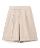【アンクレイヴ/uncrave】のヘリンボーン リネン ショートパンツ(uncrave WHITE) フラックスB|ID: prp329100004547879 ipo3291000000032749525