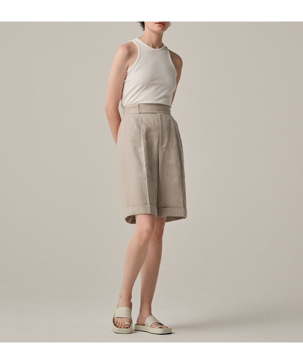 【アンクレイヴ/uncrave】のヘリンボーン リネン ショートパンツ(uncrave WHITE) 人気、トレンドファッション・服の通販 founy(ファニー) 　ファッション　Fashion　レディースファッション　Fashion for Women　パンツ　Pants & Trousers　ショートパンツ・ハーフパンツ　High-Waisted & Relaxed Shorts　春　Spring　ショート　Short, Short Length　ジャケット　Jacket, Outerwear　ストレート　Straight, Straight Cut　セットアップ　Set-Up, Coordinated Outfit　雑誌　Magazine, Fashion Magazine　タンブラー　Tumbler, Travel Mug　フランス　France, French　ブルゾン　Blouson, Bomber Jacket　マニッシュ　Mannish, Boyish　モダン　Modern, Contemporary　リネン　Linen, Linen Fabric　ワイド　Wide, Wide Fit　S/S・春夏　SS, Spring/Summer, Warm Season　おすすめ　Recommended / Our Picks　夏　Summer　 other-1|ID: prp329100004547879 ipo3291000000034274417