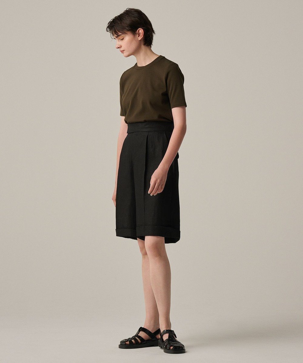 【アンクレイヴ/uncrave】のヘリンボーン リネン ショートパンツ(uncrave WHITE) インテリア・キッズ・メンズ・レディースファッション・服の通販 founy(ファニー) 　ファッション　Fashion　レディースファッション　Fashion for Women　パンツ　Pants & Trousers　ショートパンツ・ハーフパンツ　High-Waisted & Relaxed Shorts　春　Spring　ショート　Short, Short Length　ジャケット　Jacket, Outerwear　ストレート　Straight, Straight Cut　セットアップ　Set-Up, Coordinated Outfit　雑誌　Magazine, Fashion Magazine　タンブラー　Tumbler, Travel Mug　フランス　France, French　ブルゾン　Blouson, Bomber Jacket　マニッシュ　Mannish, Boyish　モダン　Modern, Contemporary　リネン　Linen, Linen Fabric　ワイド　Wide, Wide Fit　S/S・春夏　SS, Spring/Summer, Warm Season　おすすめ　Recommended / Our Picks　夏　Summer　ブラック|ID: prp329100004547879 ipo3291000000034274422