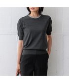 【23区/NIJYUSANKU】の【洗える】サステナブルウール 半袖 ニット グレー系1|ID: prp329100004547885 ipo3291000000032652697
