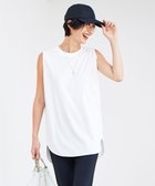 【アイシービー/iCB】の【接触冷感・洗える】コンパクトスムース ノースリーブTシャツ オフホワイト系|ID: prp329100004547896 ipo3291000000032658827