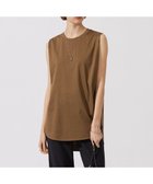 【アイシービー/iCB】の【接触冷感・洗える】コンパクトスムース ノースリーブTシャツ ブラウン系|ID: prp329100004547896 ipo3291000000032658830