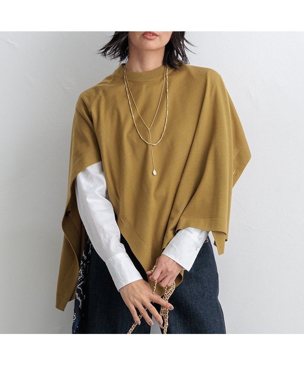 【23区/NIJYUSANKU】の【洗える】コンパクトウール ポンチョ インテリア・キッズ・メンズ・レディースファッション・服の通販 founy(ファニー) 　ファッション　Fashion　レディースファッション　Ladies' Fashion Online　アウター　Coat Outerwear　ポンチョ　Ponchos　トップス・カットソー　Tops/Tshirt　ニット　Knit Tops　イエロー　Yellow　洗える　Washable　コンパクト　Compact　セーター　Sweater　タンク　Tank　タートル　Turtle　ドレープ　Drape　ポンチョ　Poncho　ミドル　Middle　ワイド　Wide　A/W・秋冬　Aw・Autumn/Winter・Fw・Fall-Winter　冬　Winter　2024年　2024　2024-2025秋冬・A/W　Aw/Autumn/Winter/Fw/Fall/2024-2025　イエロー系|ID: prp329100004547902 ipo3291000000032493609