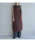【アンフィーロ 自由区/UNFILO】の【洗える】シアーサテン ロングシャツワンピース ボルドー|ID: prp329100004547903 ipo3291000000032564799