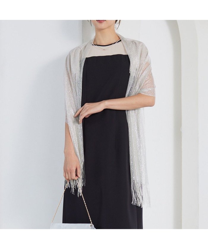 【エニィ スィス/any SiS】のラメジャカード ショール インテリア・キッズ・メンズ・レディースファッション・服の通販 founy(ファニー) https://founy.com/ ファッション Fashion レディースファッション Fashion for Women アクセサリー Fashion Accessories ショール Shawl, Wrap シンプル Simple, Minimal ジャカード／ジャガード Jacquard, Woven Pattern ストール Stole, Wrap ドレス Dress, One-Piece フリンジ Fringe, Tassel レース Lace, Lace Fabric A/W・秋冬 Autumn/Winter |ID: prp329100004547908 ipo3291000000033683663