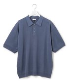 【ジェイプレスヨークストリート/J.PRESS YORK STREET】の【UNISEX】ニットポロシャツ 人気、トレンドファッション・服の通販 founy(ファニー) ファッション Fashion レディースファッション Ladies' Fashion Online トップス・カットソー Tops/Tshirt ニット Knit Tops シャツ/ブラウス Shirts/Blouses ポロシャツ Polo Shirts ユニセックス Unisex インナー Inner フロント Front プリント Print ポロシャツ Polo Shirt リネン Linen 吸水 Water Absorption 夏 Summer 春 Spring S/S・春夏 Ss・Spring/Summer thumbnail ブルー系|ID: prp329100004547909 ipo3291000000032559828
