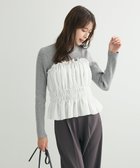 【グリーンパークス/Green Parks】の・swing by ビスチェレイヤーハイネックニット Gray Mixture|ID: prp329100004548067 ipo3291000000032479829