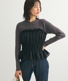 【グリーンパークス/Green Parks】の・swing by ビスチェレイヤーハイネックニット Charcoal Gray|ID: prp329100004548067 ipo3291000000032479831