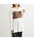 【グリーンパークス/Green Parks】のビスチェドッキングチュニック Brown|ID: prp329100004548075 ipo3291000000032721158