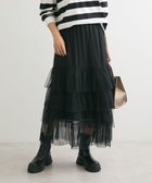 【グリーンパークス/Green Parks】の2wayチュールティアードフリルスカート(ペチ付き) Black|ID: prp329100004548077 ipo3291000000032667556