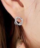 【ティアクラッセ/Tiaclasse】の【金属アレルギー対応】ストーンクロスタイニーピアス シルバー|ID: prp329100004548085 ipo3291000000032722212