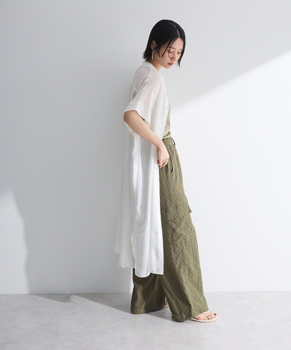 【グリーンパークス/Green Parks】の半袖シアーシャツワンピース 人気、トレンドファッション・服の通販 founy(ファニー) 　ファッション　Fashion　レディースファッション　Fashion for Women　ワンピース　Dresses　シャツワンピース / 1枚で着映えコーデ　Shirt Dresses　おすすめ　Recommended / Our Picks　スリーブ　Sleeve, Long Sleeve / Short Sleeve　ポケット　Pocket, Pocket Detail　ワッシャー　Washer, Crinkled Finish　再入荷　Restock / Back in Stock　半袖　Short Sleeve, Half Sleeve　夏　Summer　春　Spring　S/S・春夏　SS, Spring/Summer, Warm Season　 other-1|ID: prp329100004548164 ipo3291000000032575222