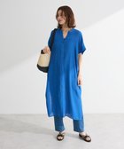 【グリーンパークス/Green Parks】の半袖シアーシャツワンピース Blue|ID: prp329100004548164 ipo3291000000032575226