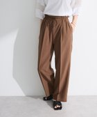 【グリーンパークス/Green Parks】の麻調合繊イージーパンツ Brown|ID: prp329100004548174 ipo3291000000032341262