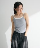 【グリーンパークス/Green Parks】の・Petit Fleur レイヤードキャミ(カップ付 Gray Mixture|ID: prp329100004548199 ipo3291000000032721260