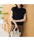 【グリーンパークス/Green Parks】の・Petit Fleur フレンチレーシーブラウス Black|ID: prp329100004548202 ipo3291000000032393137