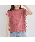 【グリーンパークス/Green Parks】の・Petit Fleur フレンチレーシーブラウス Pink|ID: prp329100004548202 ipo3291000000032393139