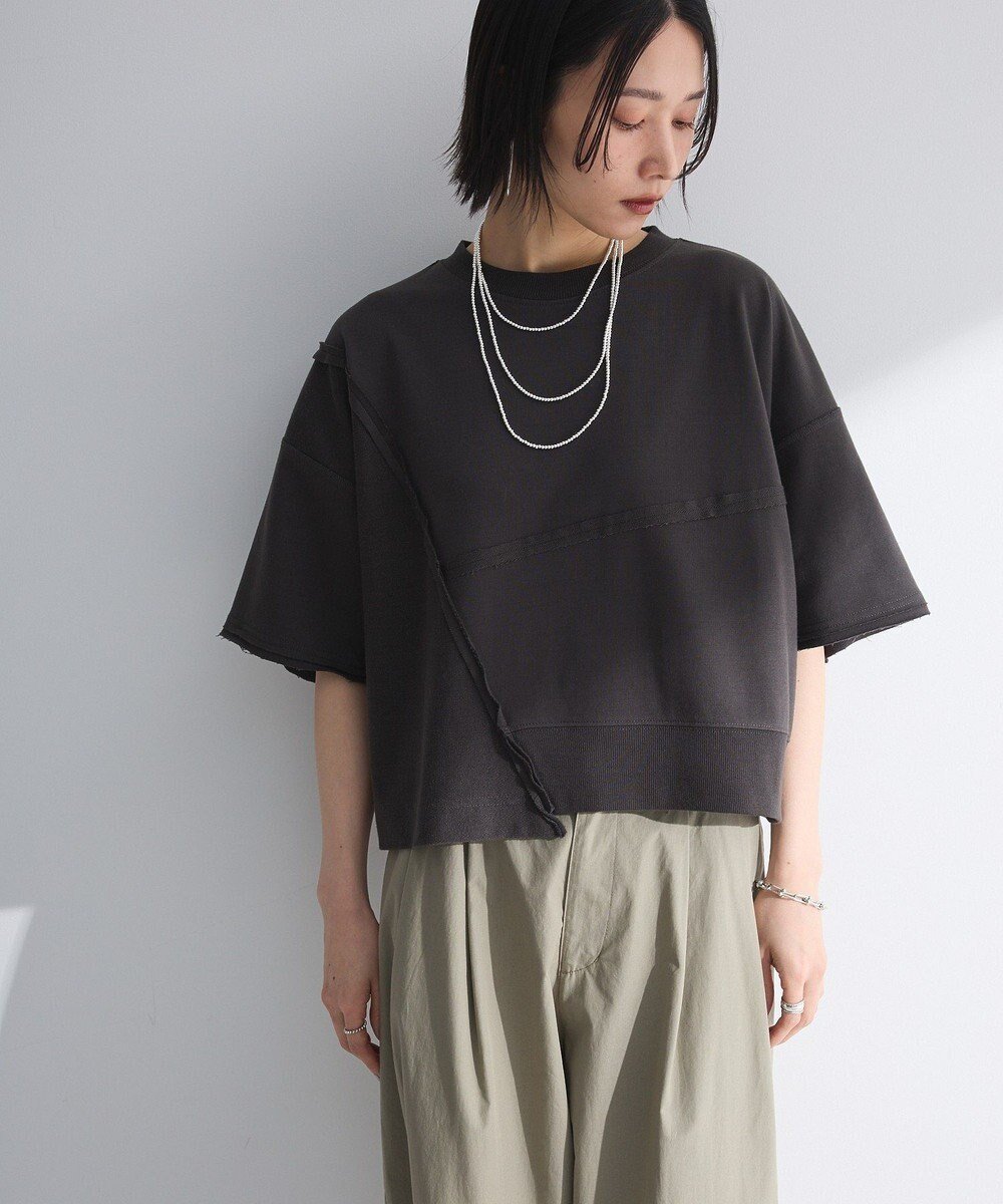 【グリーンパークス/Green Parks】の・ELENCARE DUE キリカエウラケプルオーバー インテリア・キッズ・メンズ・レディースファッション・服の通販 founy(ファニー) 　ファッション　Fashion　レディースファッション　Fashion for Women　トップス・カットソー　Cut & Sew Tops　レディースパーカー・カジュアルフーディー　Casual Hoodies & Sweatshirts　カジュアルプルオーバー・ニットトップス　Pullovers & Knit Tops / Casual Pullovers　スウェット・クルーネックトップス　Sweatshirts & Crewnecks / Relaxed Fit Sweat Tops　おすすめ　Recommended / Our Picks　アシンメトリー　Asymmetrical Style　シンプル　Simple, Minimal　スウェット / スエット　Sweatshirt, Sweatwear　ポケット　Pocket, Pocket Detail　夏　Summer　春　Spring　S/S・春夏　SS, Spring/Summer, Warm Season　Charcoal Gray|ID: prp329100004548206 ipo3291000000032583708