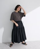 【グリーンパークス/Green Parks】の・ELENCARE DUE ドッキングTEEワンピー Black|ID: prp329100004548209 ipo3291000000032141816