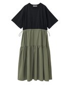 【グリーンパークス/Green Parks】の・ELENCARE DUE ドッキングTEEワンピー Khaki|ID: prp329100004548209 ipo3291000000032141817