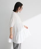 【グリーンパークス/Green Parks】の・ELENCARE DUE ティアードチュニック Off White|ID: prp329100004548212 ipo3291000000032141836