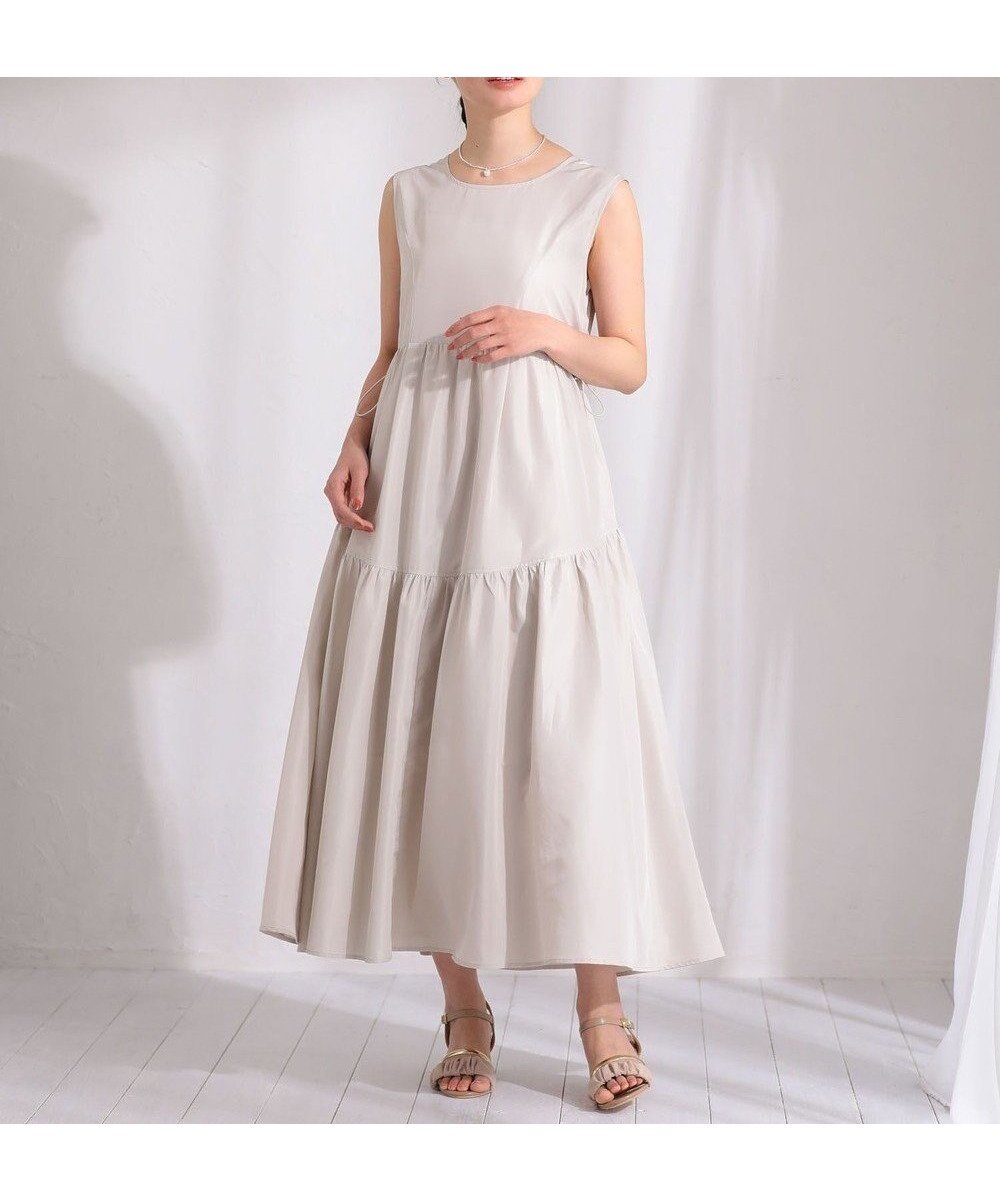 【グリーンパークス/Green Parks】の・ELENCARE DUE ドロストティアードワンピ インテリア・キッズ・メンズ・レディースファッション・服の通販 founy(ファニー) 　ファッション　Fashion　レディースファッション　Ladies' Fashion Online　ワンピース　Dress　おすすめ　Recommend　ダウン　Down　ティアード　Tiered　フィット　Fit　ポケット　Pocket　夏　Summer　春　Spring　S/S・春夏　Ss・Spring/Summer　Off White|ID: prp329100004548215 ipo3291000000032141850