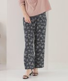 【ジェイ プレス/J.PRESS】の【洗える】ラインフラワープリント ワイドパンツ ネイビーベース系|ID: prp329100004548307 ipo3291000000032763848