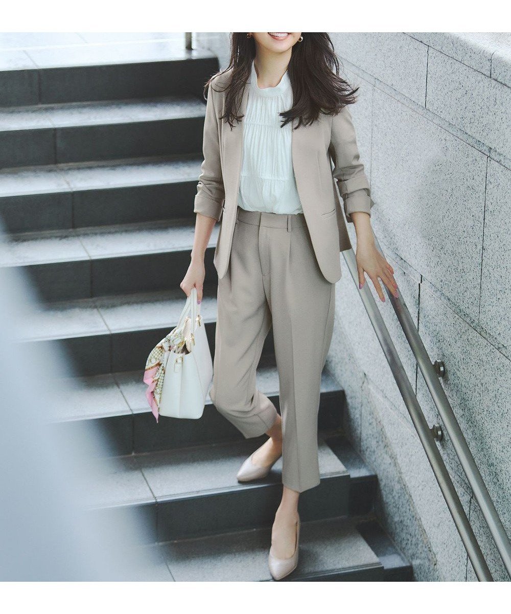 【エニィ スィス/any SiS】の【UVカット / 接触冷感 / 吸水速乾】スマートビューティストレッチ テーパード パンツ インテリア・キッズ・メンズ・レディースファッション・服の通販 founy(ファニー) ファッション Fashion レディースファッション Fashion for Women パンツ Pants & Trousers 春 Spring 吸水 Absorbent, Quick-Dry ジャケット Jacket, Outerwear ストレッチ Stretch, Stretchy Fabric スマート Smart, Elegant センター Center, Center Line タイトスカート Pencil Skirt, Tight Skirt テーパード Tapered, Tapered Pants フレア Flare, Flared 楽ちん Easy Fit, Comfortable S/S・春夏 SS, Spring/Summer, Warm Season 夏 Summer グレージュ|ID: prp329100004548336 ipo3291000000034473987