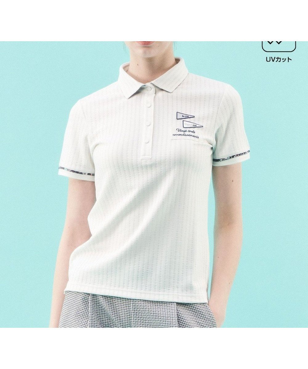 【23区 ゴルフ/NIJYUSANKU GOLF】の【WOMEN】【吸水速乾/UVカット】サッカーポロシャツ 人気、トレンドファッション・服の通販 founy(ファニー) 　ファッション　Fashion　レディースファッション　Ladies' Fashion Online　トップス・カットソー　Tops/Tshirt　シャツ/ブラウス　Shirts/Blouses　ポロシャツ　Polo Shirts　ゴルフ　Golf　サッカー　Soccer　ポロシャツ　Polo Shirt　エレガント 上品　Elegant　吸水　Water Absorption　夏　Summer　春　Spring　S/S・春夏　Ss・Spring/Summer　無地　Plain Color　 other-1|ID: prp329100004548360 ipo3291000000032663687