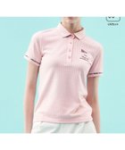 【23区 ゴルフ/NIJYUSANKU GOLF】の【WOMEN】【吸水速乾/UVカット】サッカーポロシャツ ピンク系|ID: prp329100004548360 ipo3291000000032663689