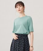 【自由区/JIYU-KU】の【アンサンブル対応・洗える】アセテートコットンプルオーバー ニット ミストグリーン|ID: prp329100004548367 ipo3291000000033680836